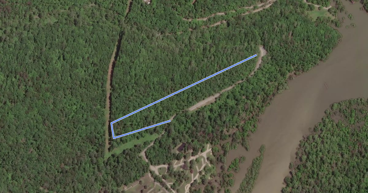 Маршрут Overlook Trail на спутниковом снимке