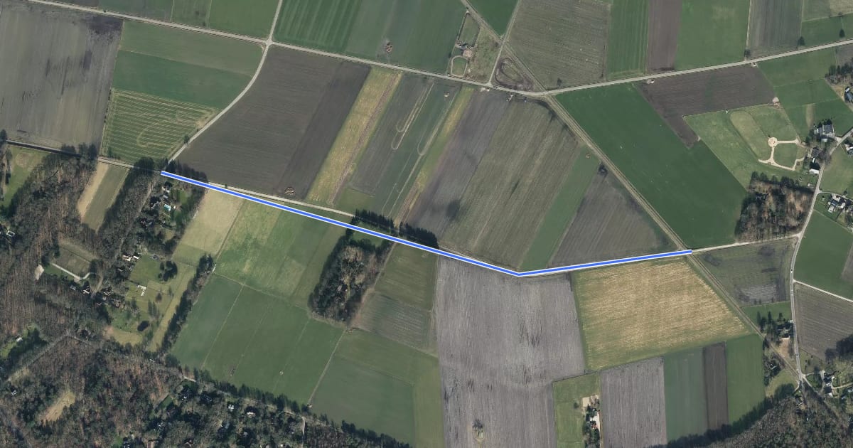 Маршрут Overstaproute Albapad - Bekbergerpad на спутниковом снимке
