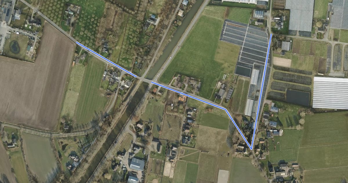 Маршрут Overstaproute Horsterhoekpad - Markluiderpad на спутниковом снимке
