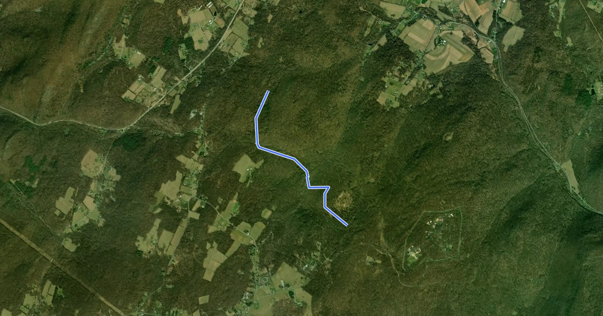 Маршрут Owens Creek Horse Trail на спутниковом снимке