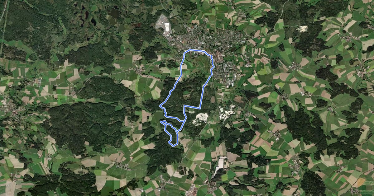 Маршрут OWV-Heim, Kl. Teufelsküche, Sägmühle, Großparkplatz на спутниковом снимке