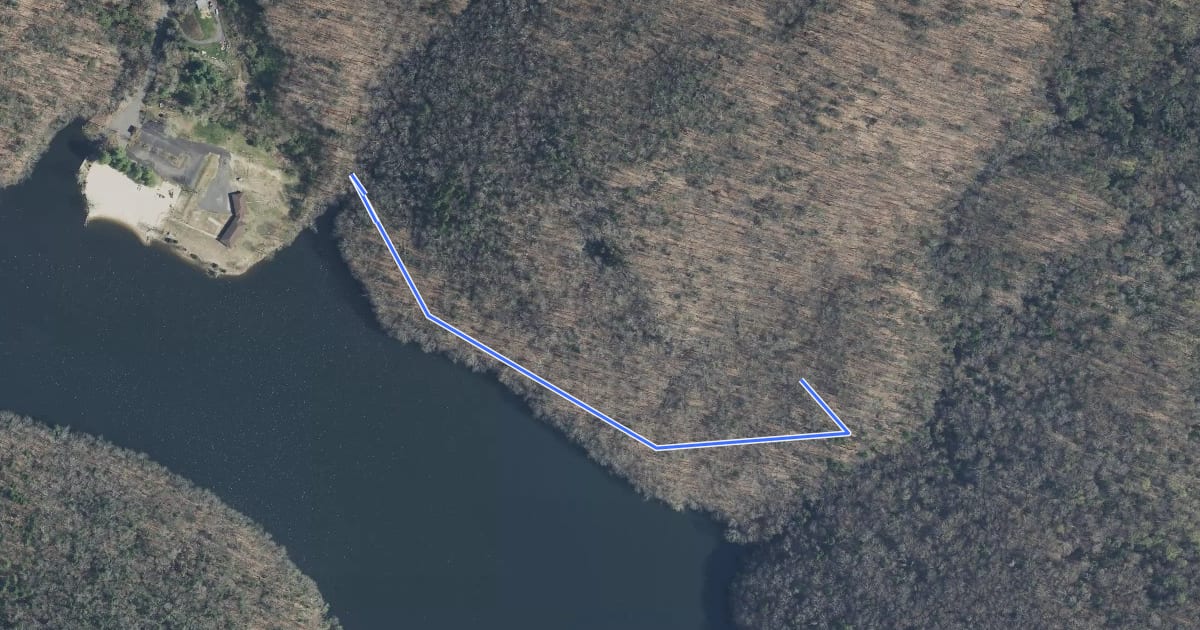 Маршрут Oxford Loop Trail на спутниковом снимке