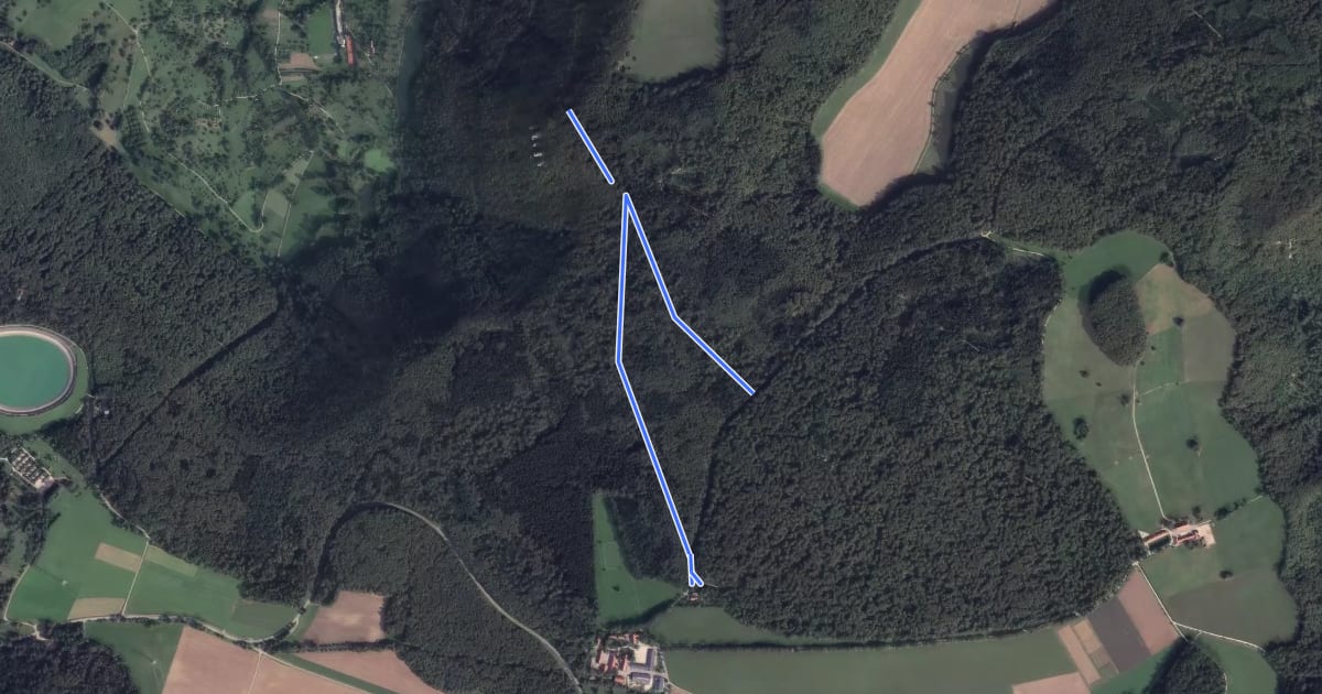 Маршрут P Gestütshof St. Johann Rundwanderweg 6 на спутниковом снимке