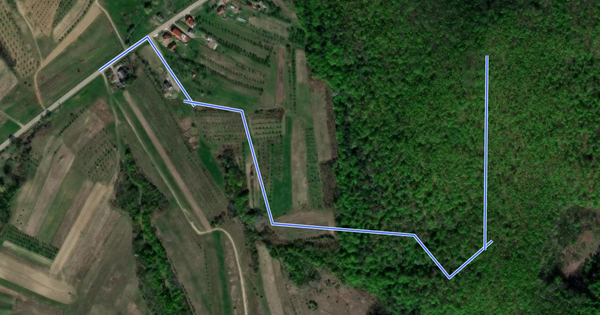 Маршрут Pălinciile din Bătarci – Vf. Cetățeaua на спутниковом снимке