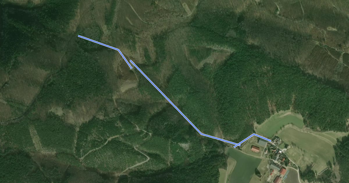 Маршрут Pöllau - Abzweigung Grabenweg на спутниковом снимке