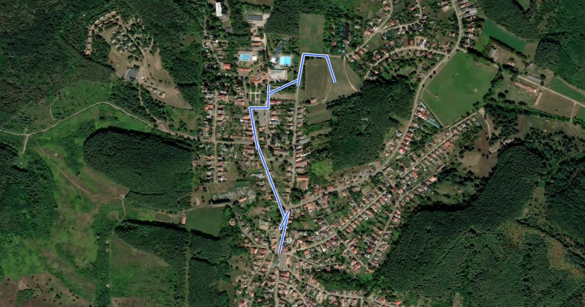 Маршрут P▲ Panoráma terasz на спутниковом снимке