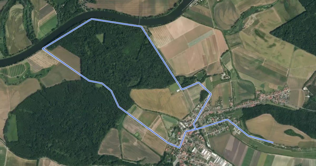 Маршрут Přírodovědná NS Přerov n. L. на спутниковом снимке