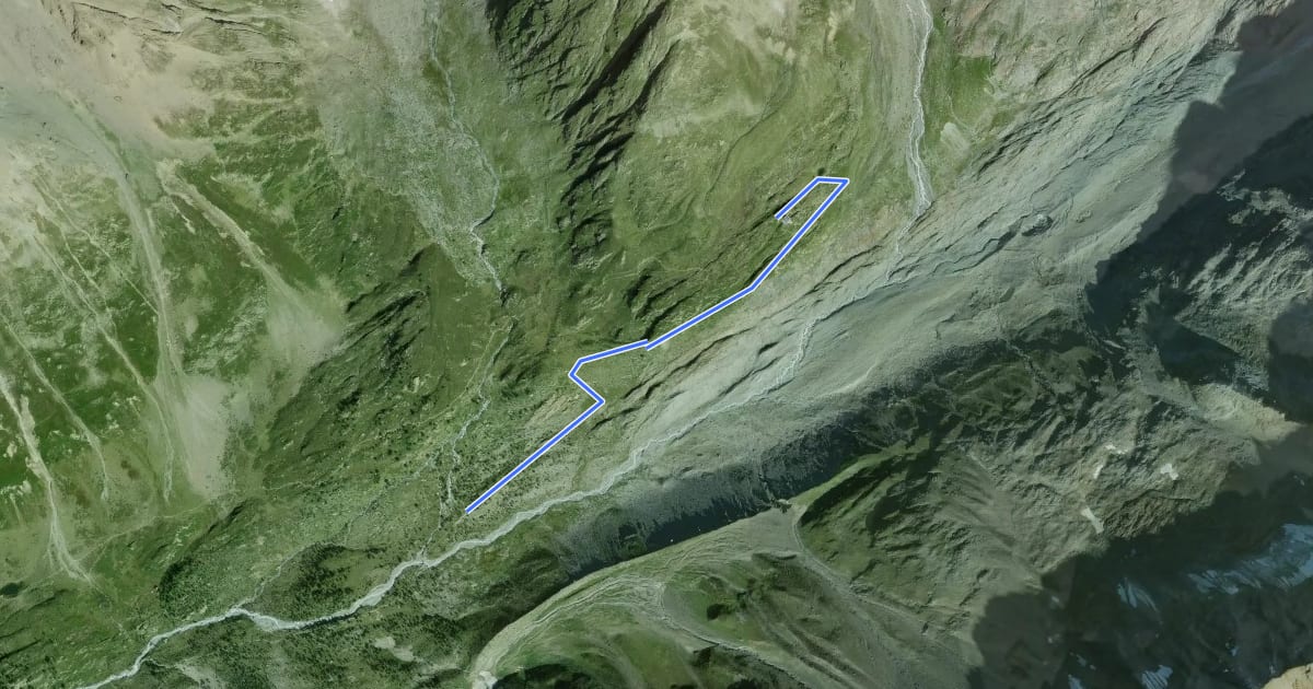 Маршрут P1998 Anenhütte на спутниковом снимке