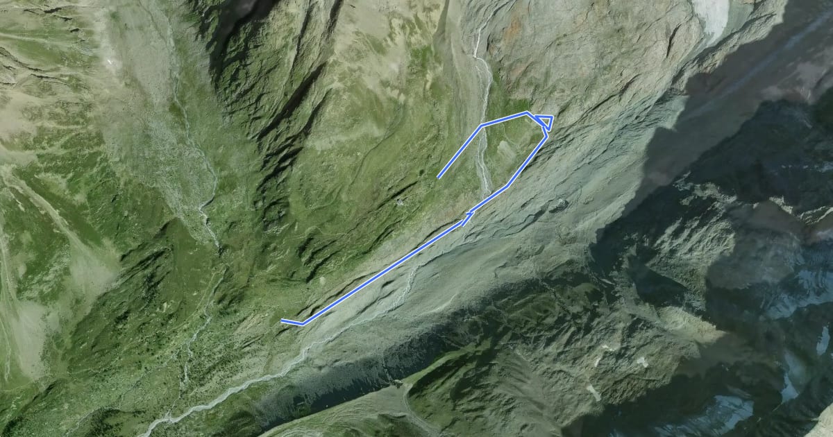 Маршрут P2080 Anenhütte на спутниковом снимке
