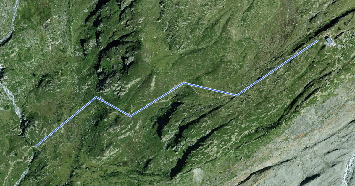 Маршрут P2107 Anenhütte на спутниковом снимке
