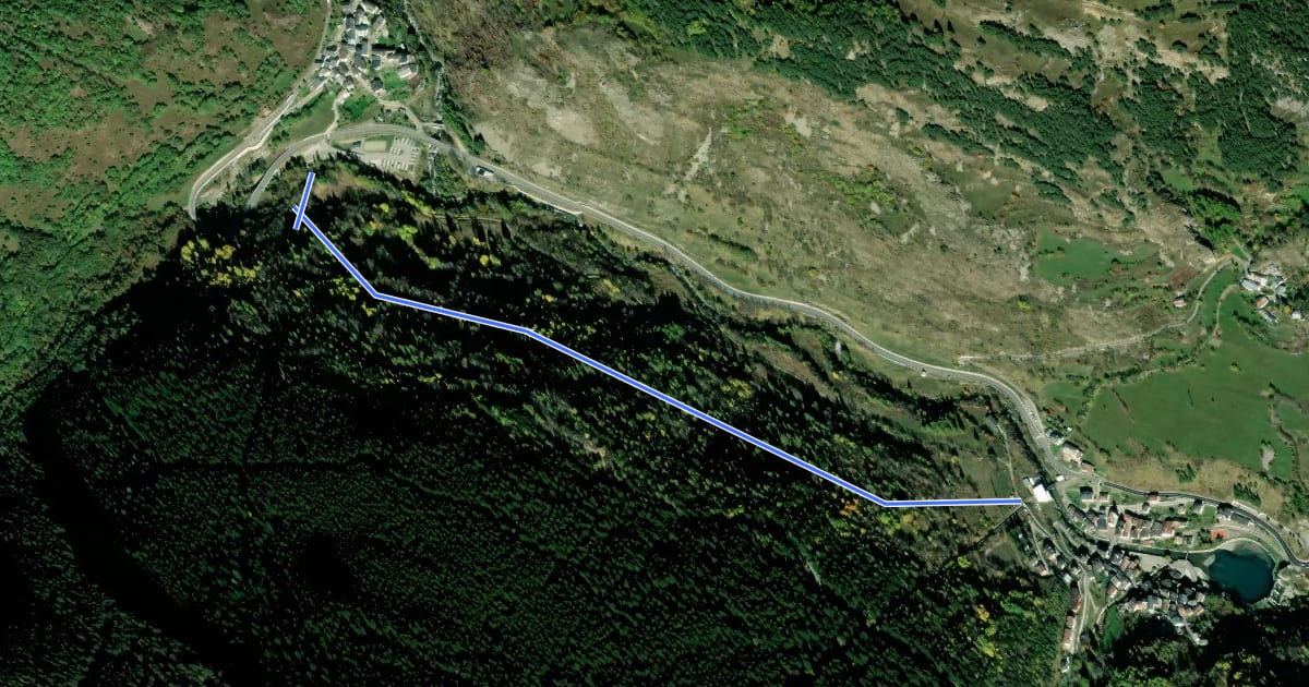 Маршрут P66A на спутниковом снимке