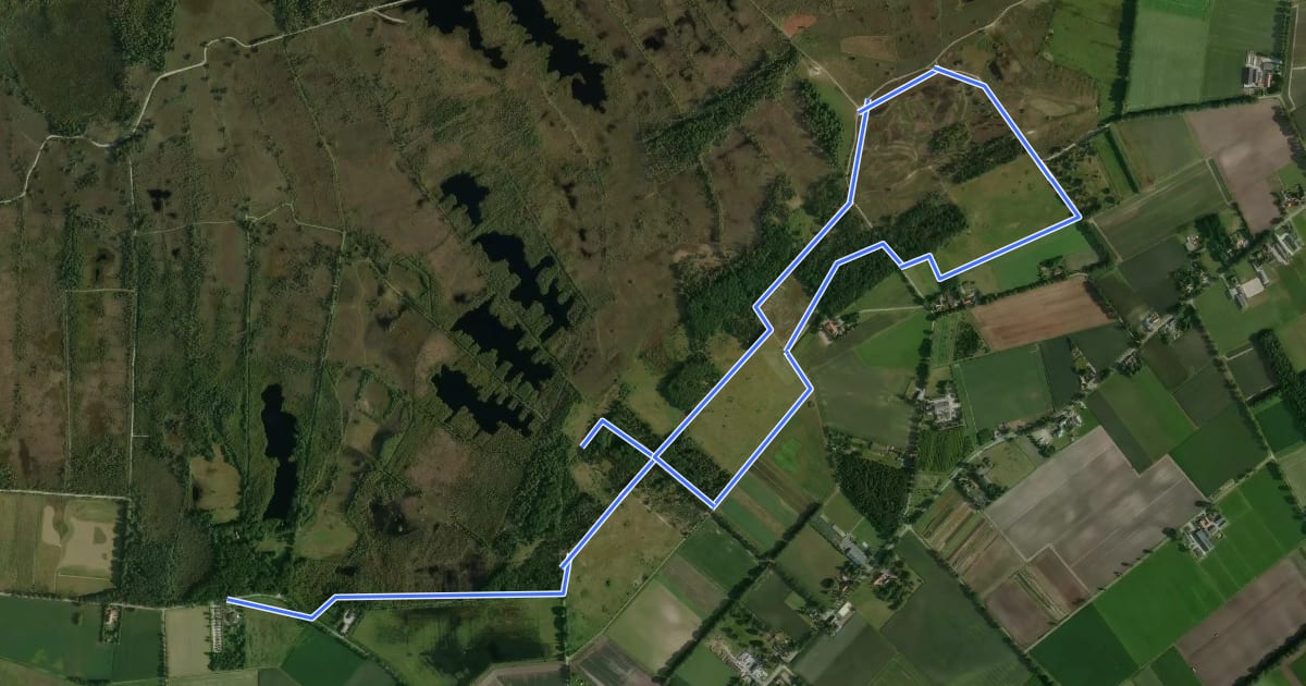 Маршрут Paardenbegrazing на спутниковом снимке