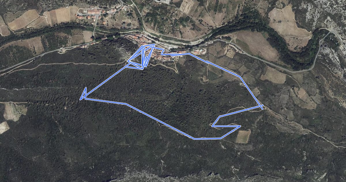 Маршрут Padern 3.5 km на спутниковом снимке