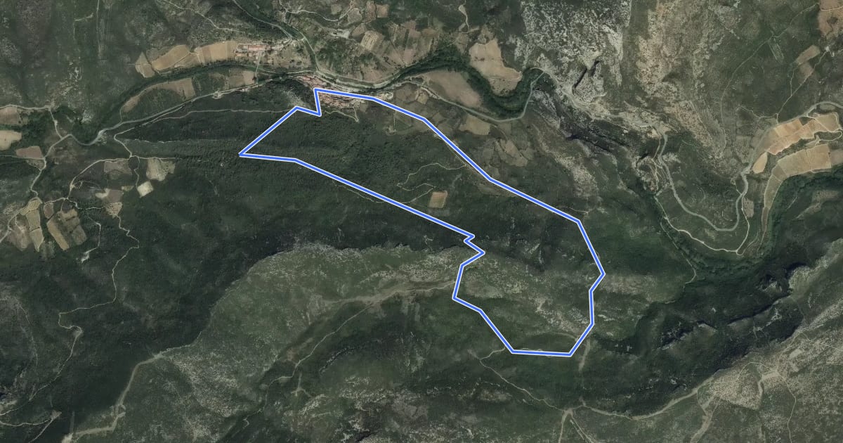 Маршрут Padern 6 km на спутниковом снимке