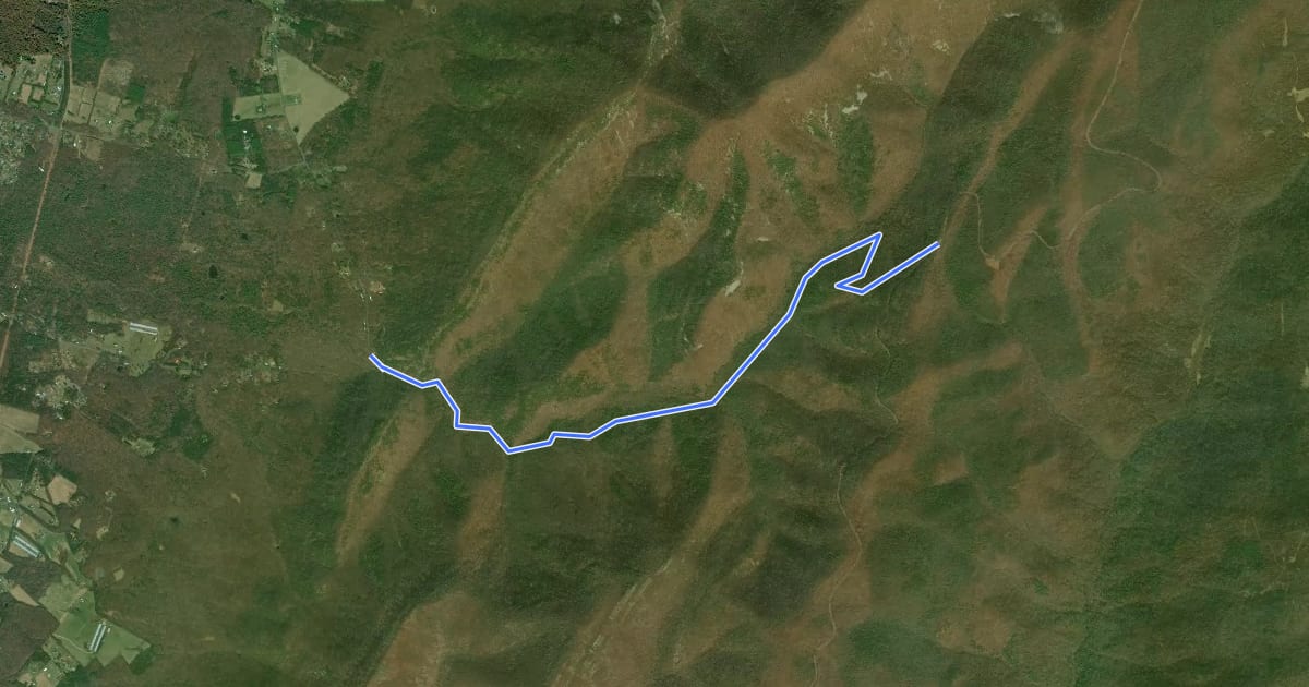 Маршрут Paine Run Trail на спутниковом снимке