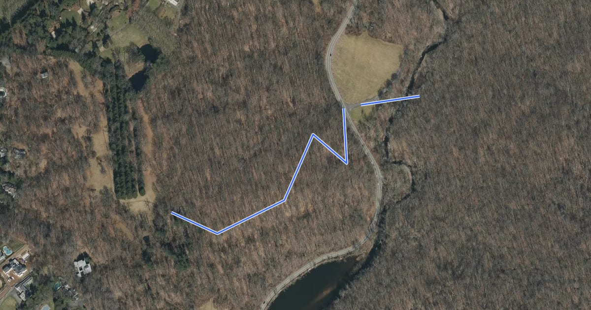 Маршрут Painters Point Trail на спутниковом снимке