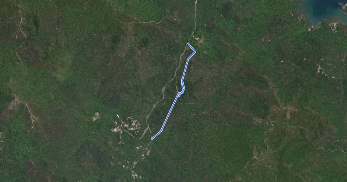 Маршрут 北潭郊遊徑 Pak Tam Country Trail на спутниковом снимке