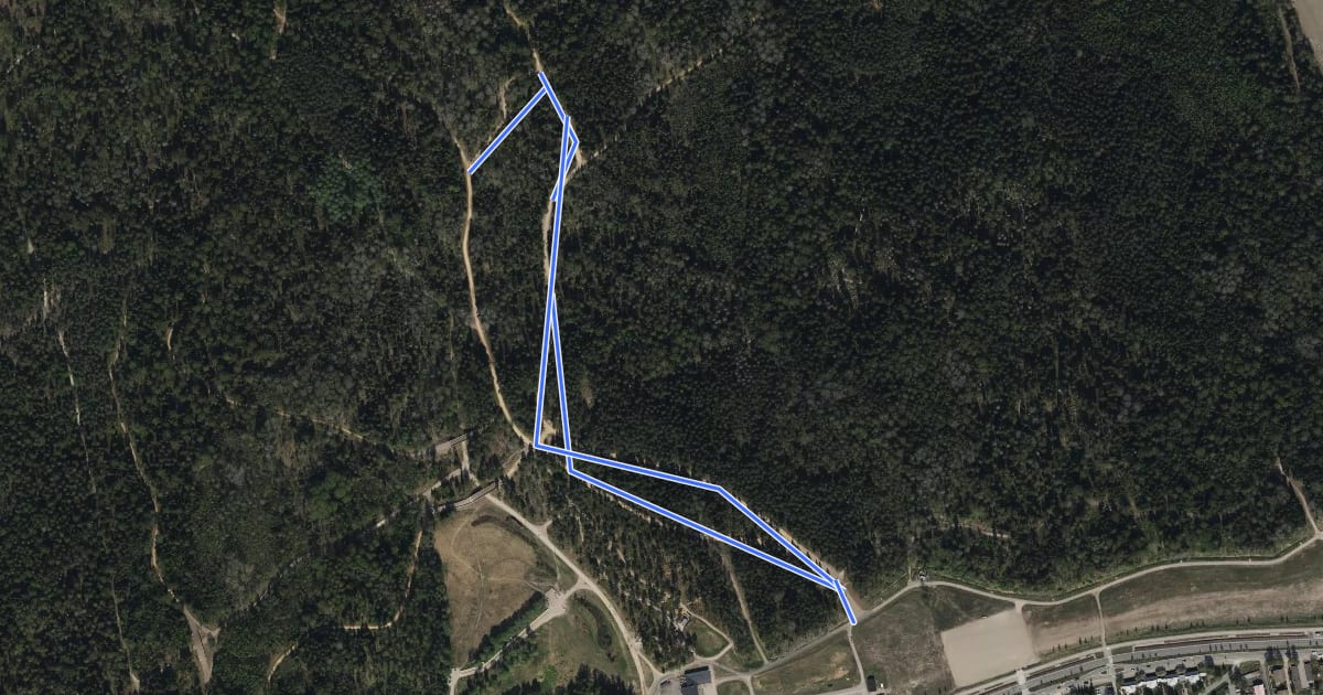 Маршрут Paloheinä 1.8km на спутниковом снимке