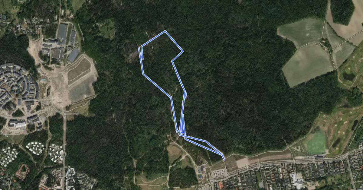 Маршрут Paloheinä 3km на спутниковом снимке