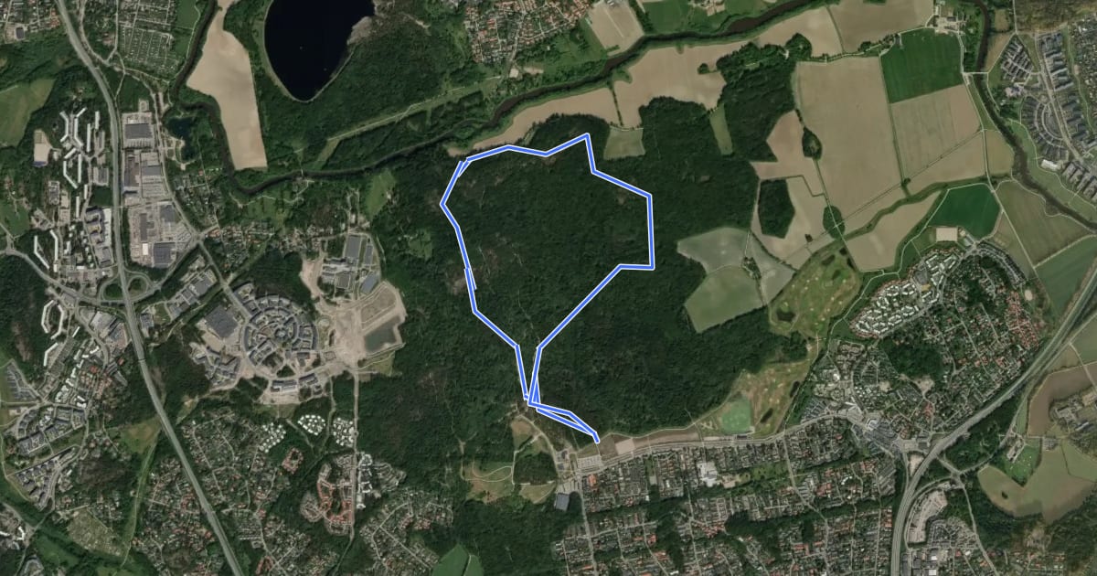 Маршрут Paloheinä 5.2km на спутниковом снимке