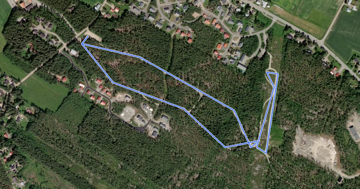 Маршрут Palonkylän kuntorata 3km на спутниковом снимке