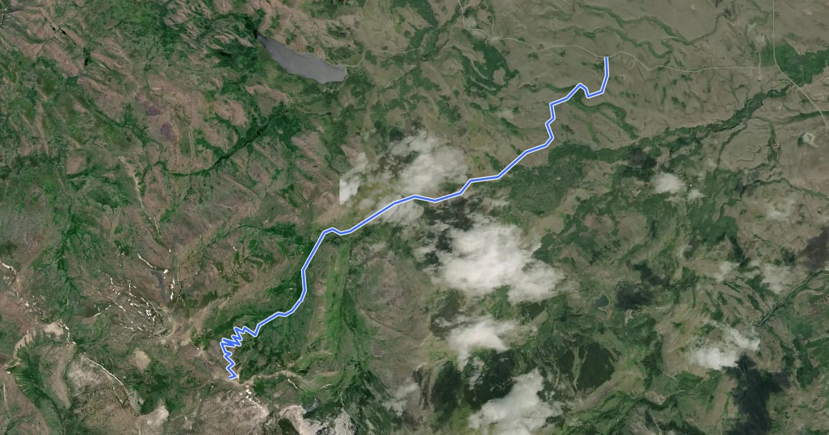 Маршрут Palookaville Trail на спутниковом снимке