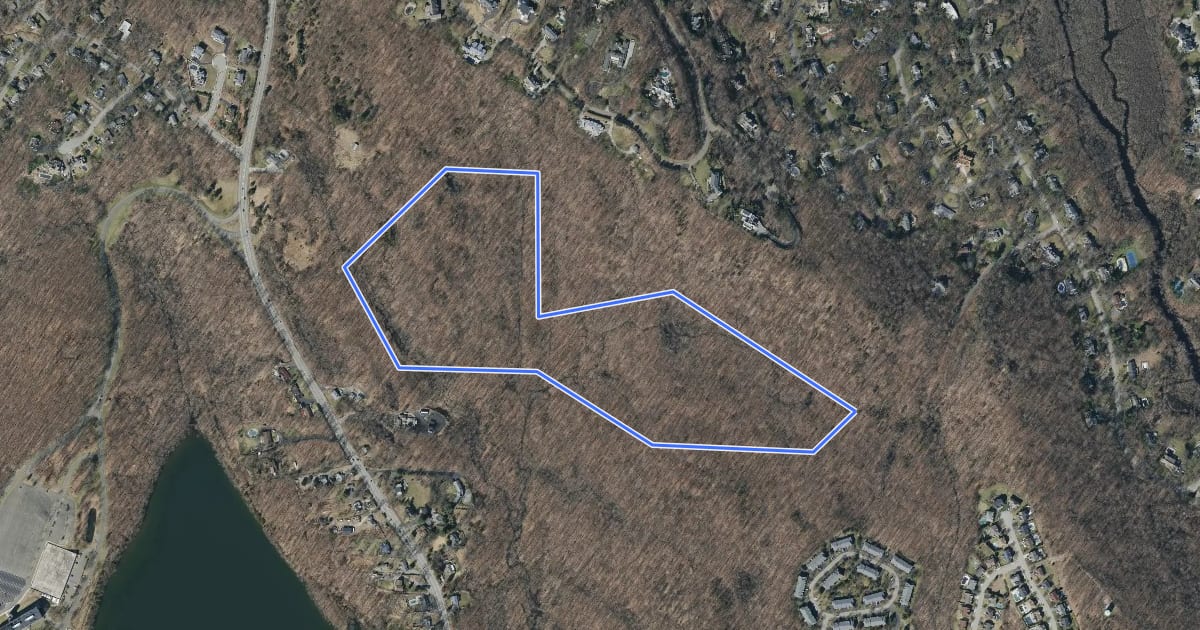 Маршрут Pancake Hollow Trail на спутниковом снимке