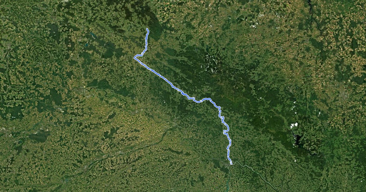 Маршрут Pandurensteig на спутниковом снимке