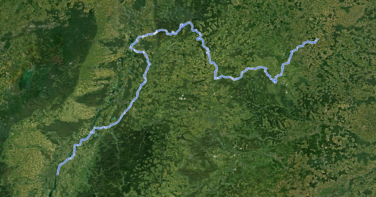 Маршрут Paneuropa Route - part Germany 1 на спутниковом снимке