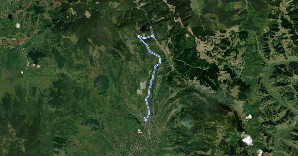Маршрут Panorama на спутниковом снимке