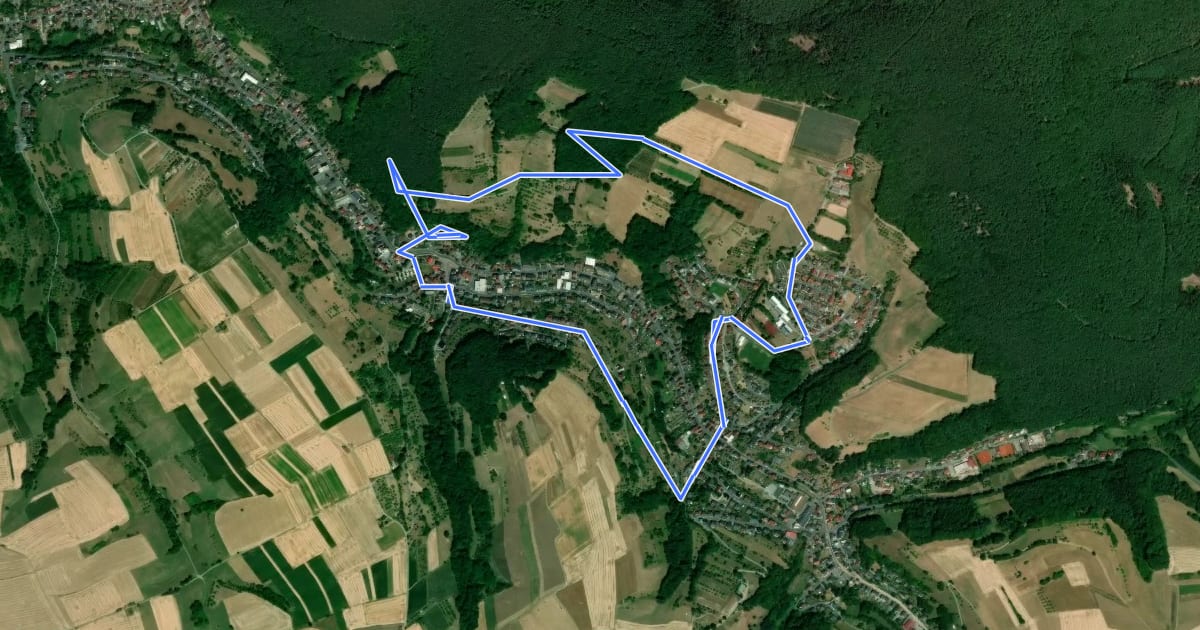 Маршрут Panorama Besinnungsweg на спутниковом снимке