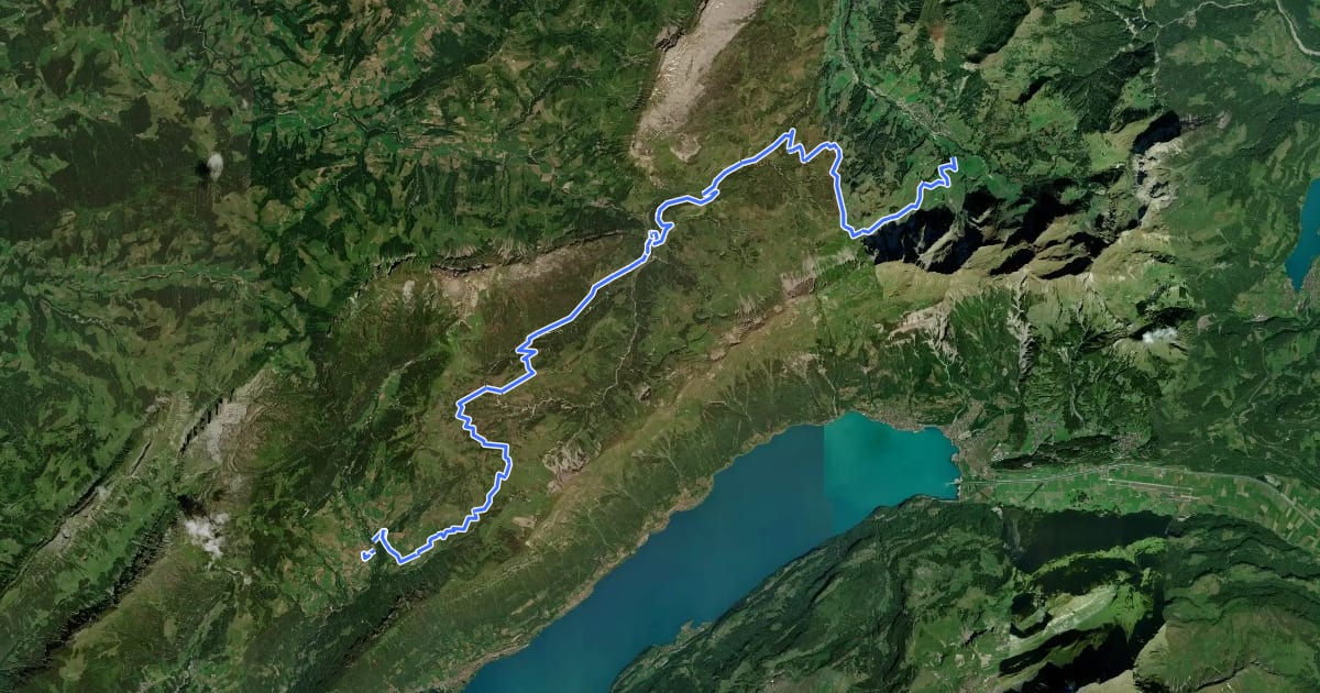 Маршрут Panorama Bike - Etappe 9 на спутниковом снимке