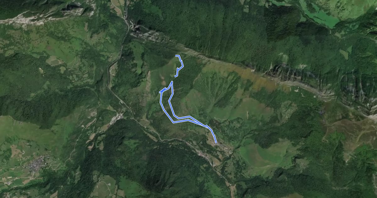 Маршрут Panorama de Narbissat на спутниковом снимке
