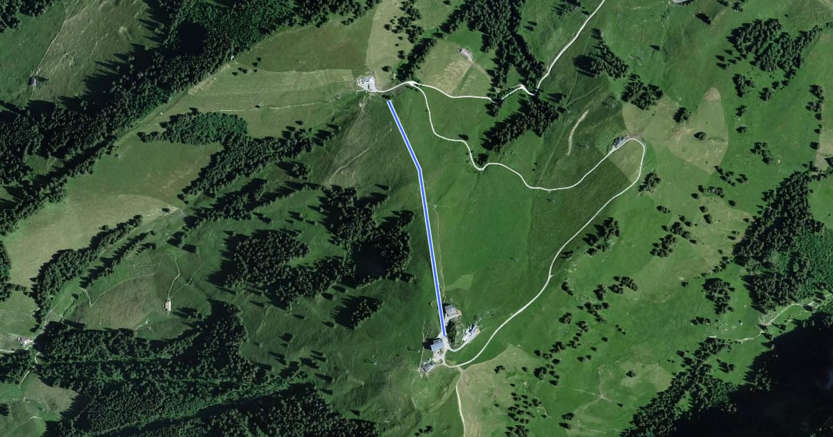 Маршрут Panorama de Vounetz на спутниковом снимке