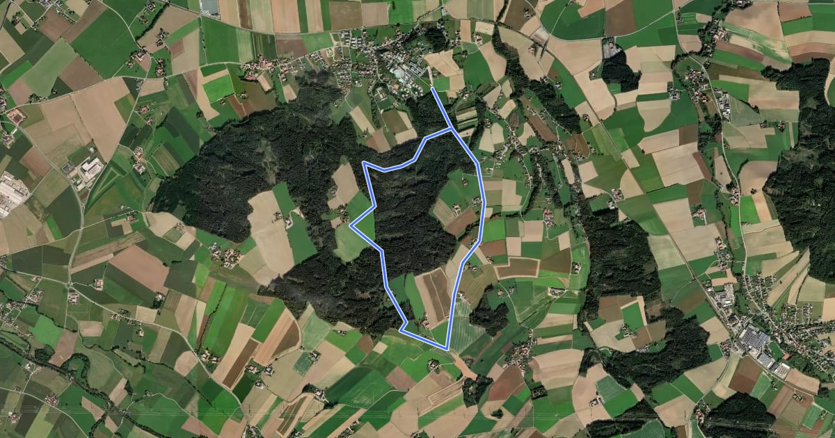 Маршрут Panorama Runde на спутниковом снимке