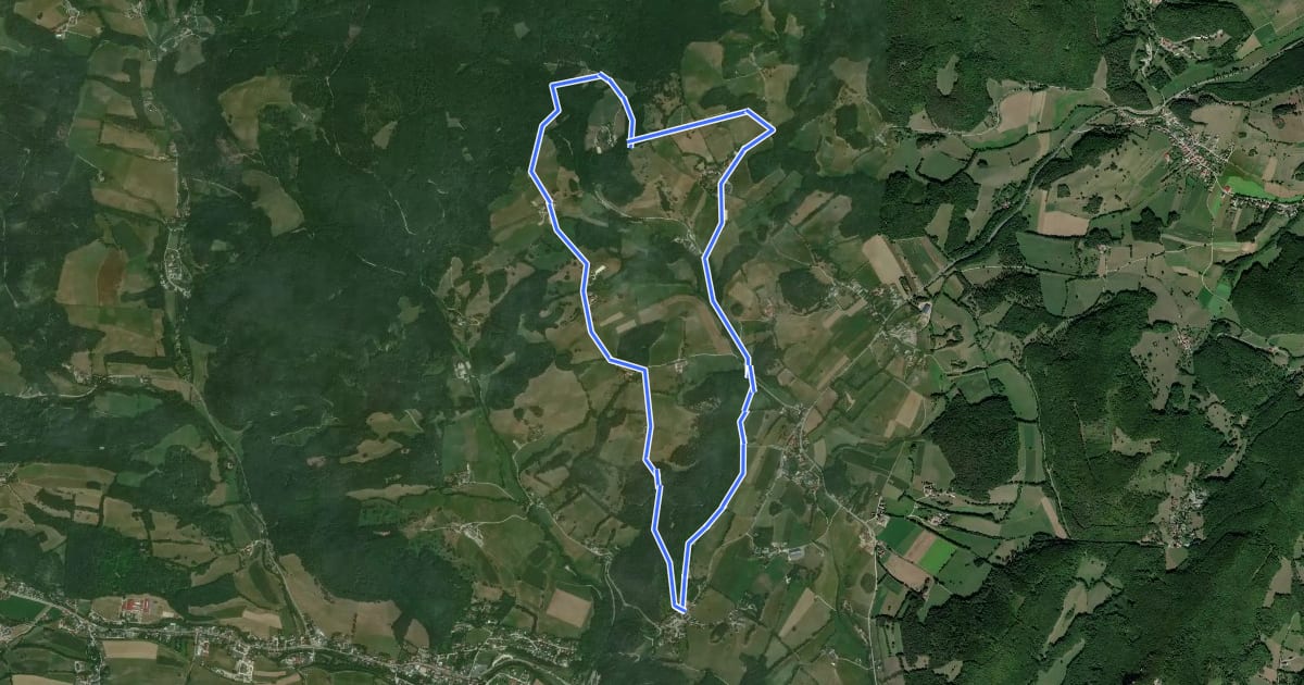 Маршрут Panorama Rundwanderweg (Hafnerberg) на спутниковом снимке