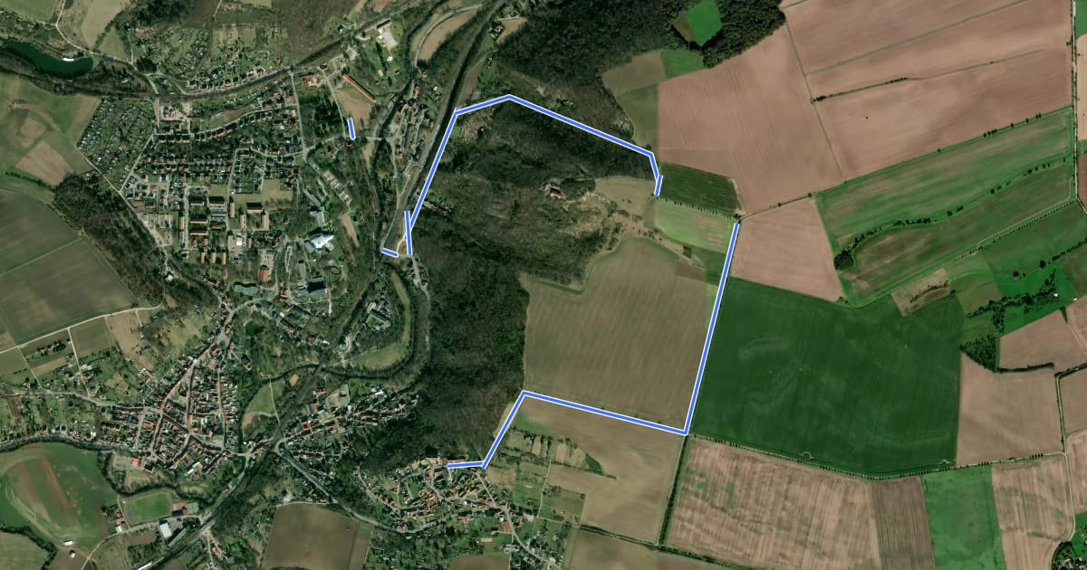 Маршрут Panorama Rundweg на спутниковом снимке