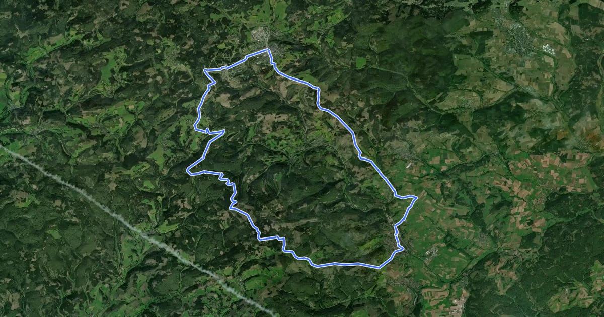 Маршрут Panorama Tour на спутниковом снимке