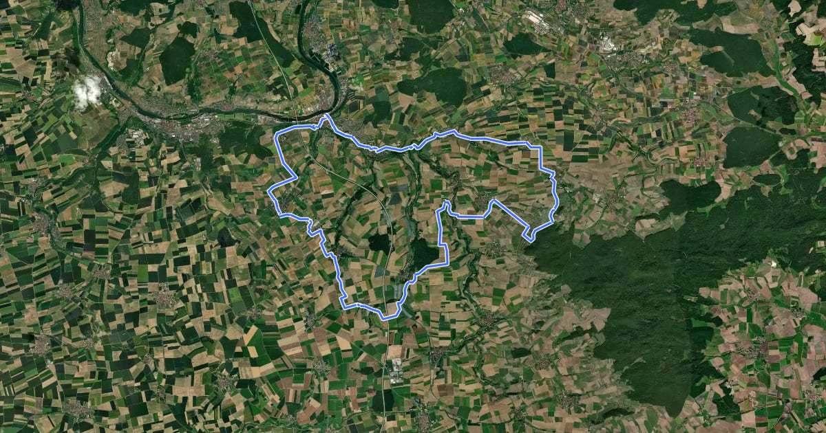 Маршрут Panorama-Tour на спутниковом снимке