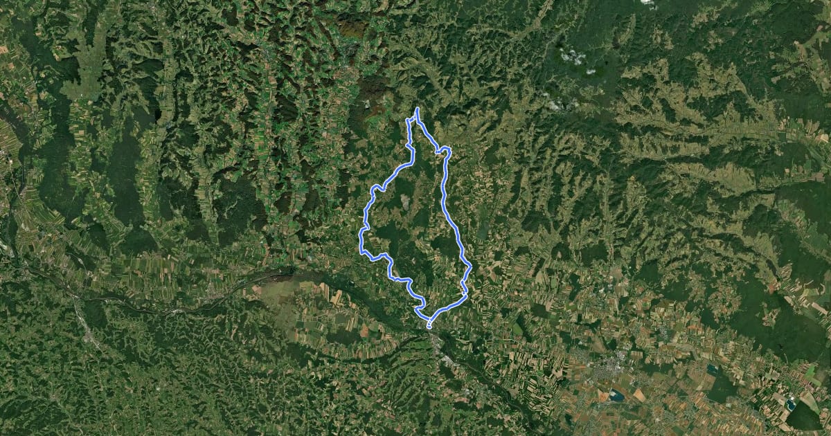 Маршрут Panorama-Tour на спутниковом снимке
