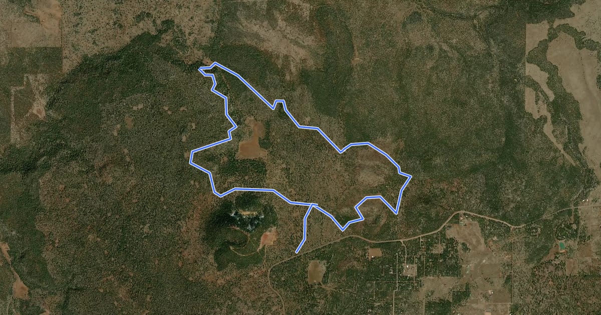 Маршрут Panorama Trail на спутниковом снимке