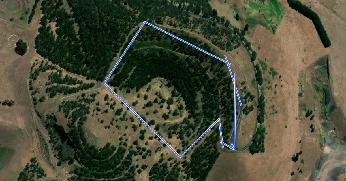 Маршрут Panorama Trail на спутниковом снимке