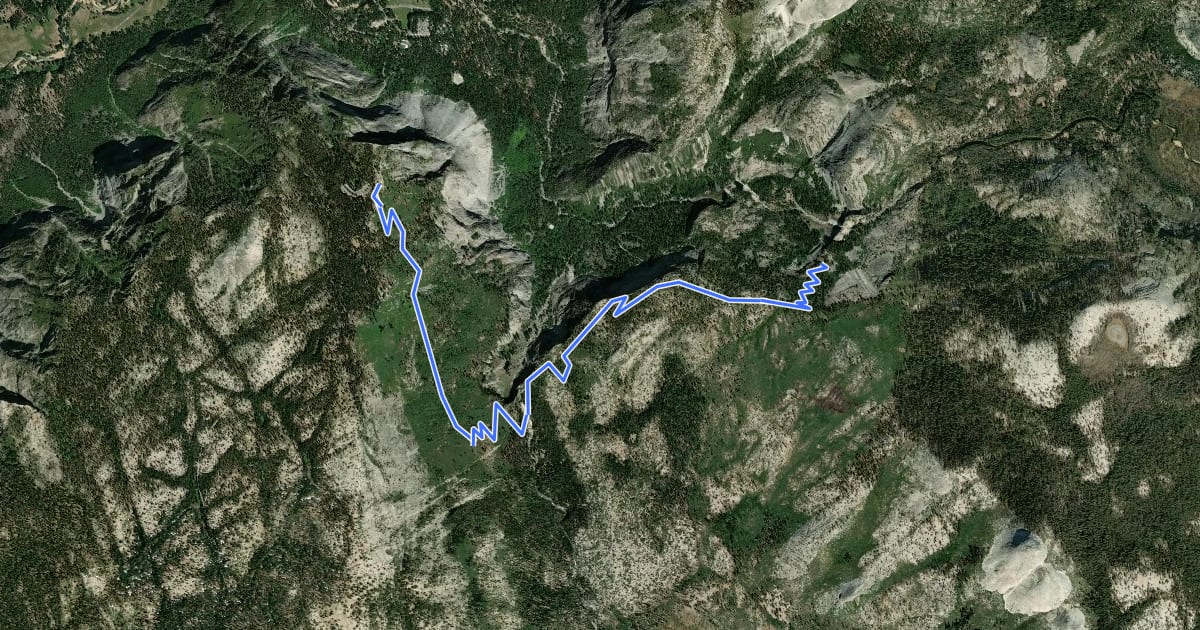 Маршрут Panorama Trail на спутниковом снимке