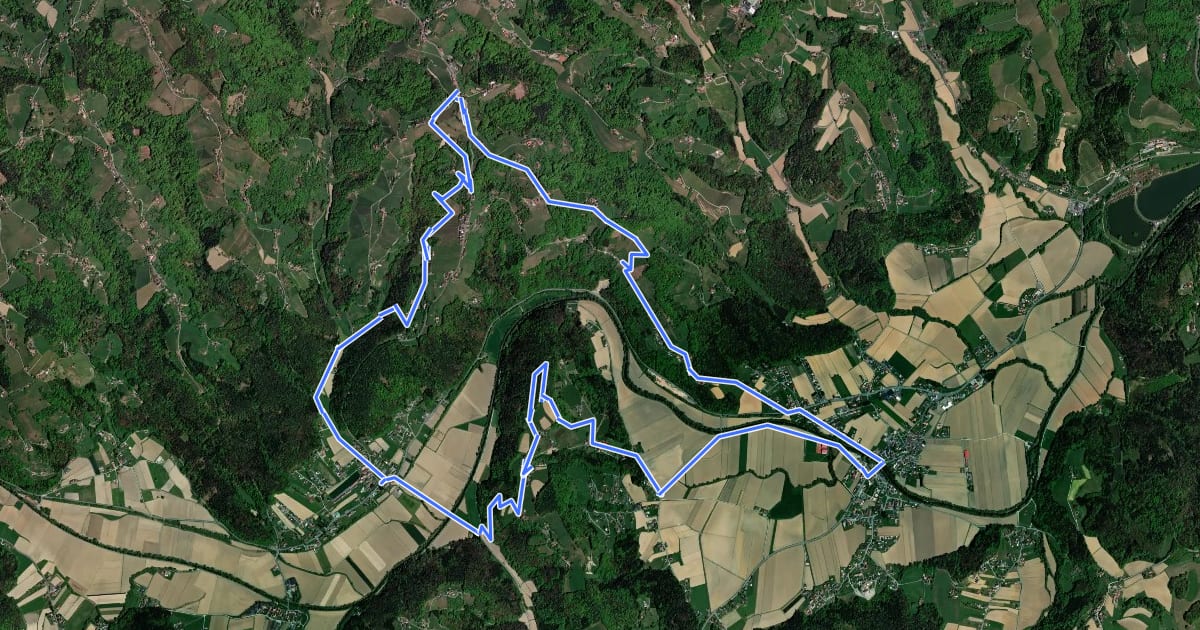 Маршрут Panoramagalerie Sulmtal - Sausal - Kunst und Wein на спутниковом снимке