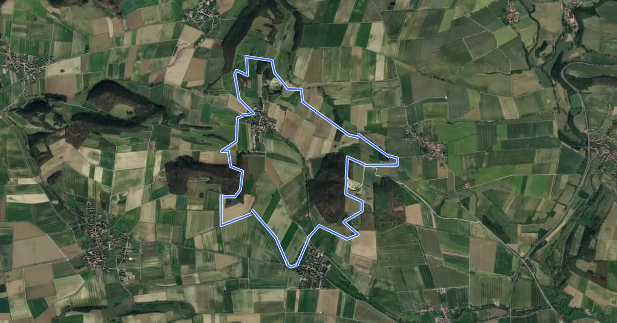 Маршрут Panoramarunde на спутниковом снимке