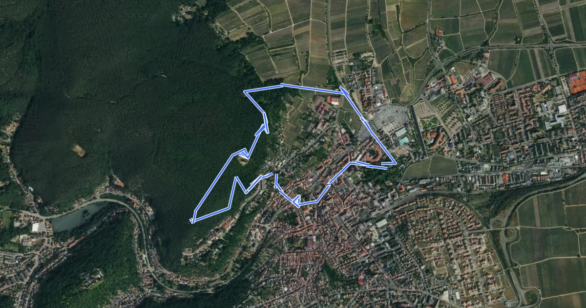 Маршрут Panoramarundwanderweg Drachenfelsclub на спутниковом снимке