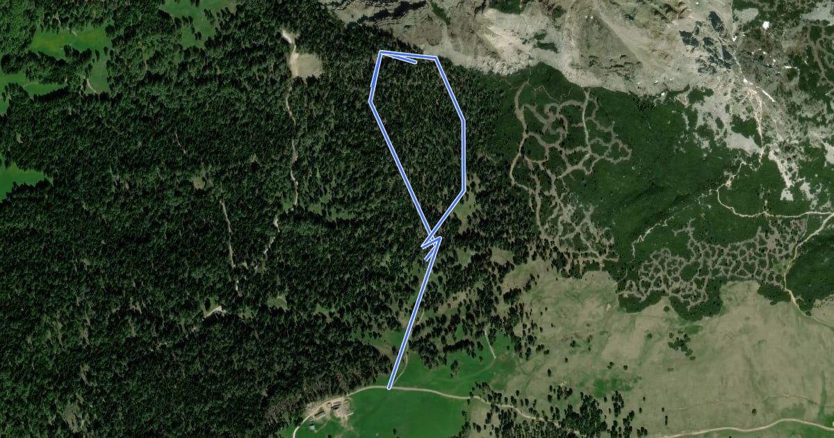 Маршрут Panoramarundweg на спутниковом снимке