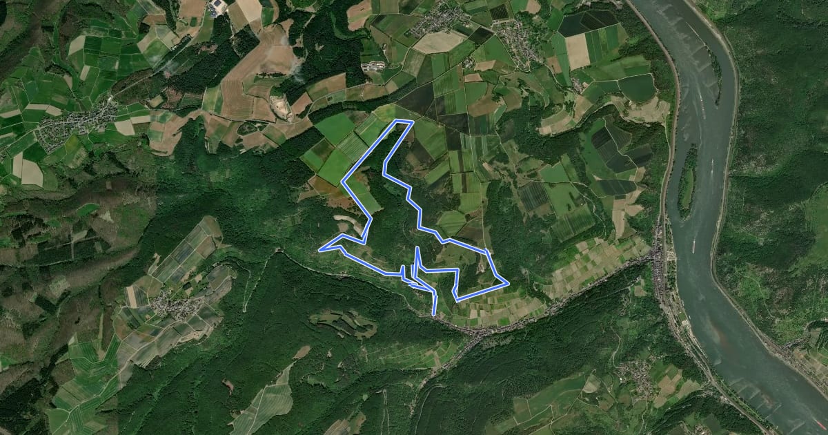 Маршрут Panoramarundweg на спутниковом снимке