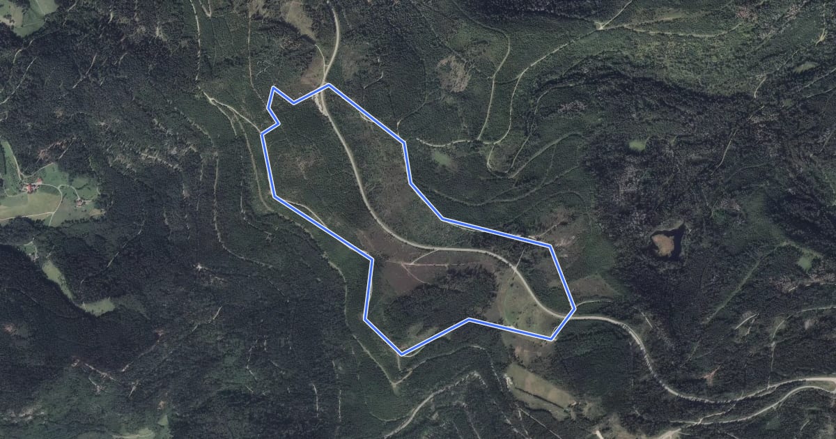 Маршрут Panoramarundweg на спутниковом снимке