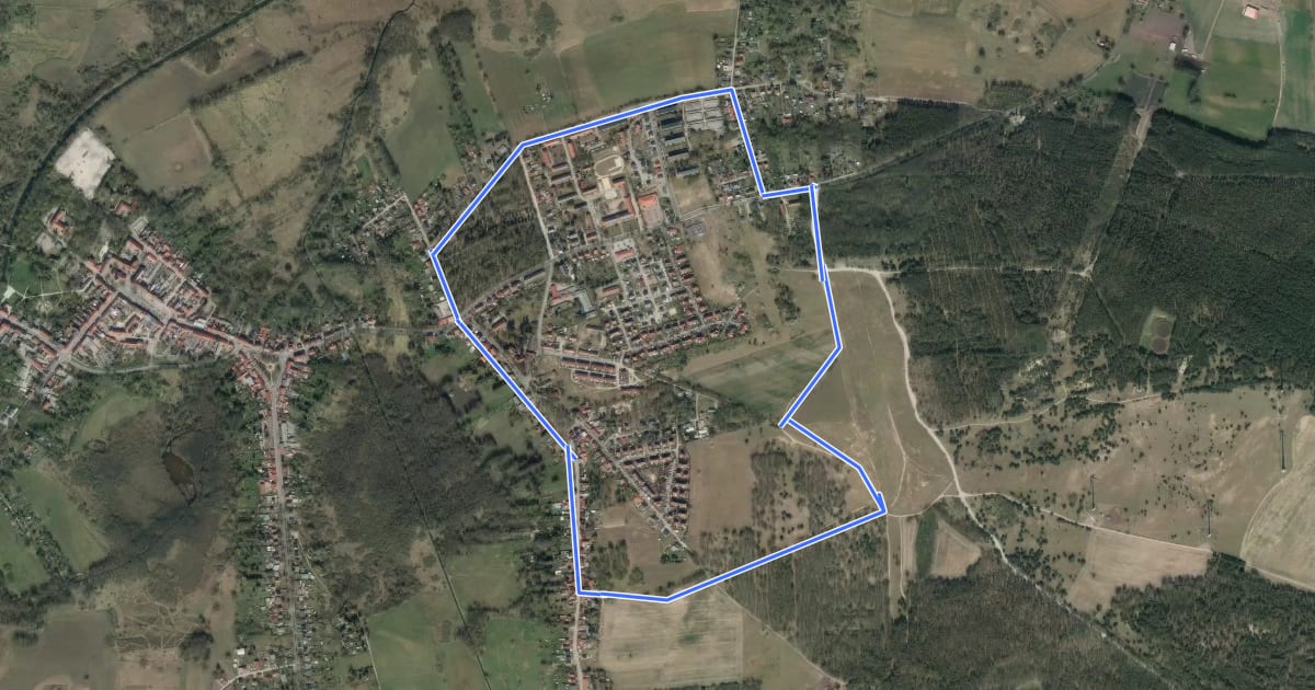Маршрут PanoramaRundweg на спутниковом снимке